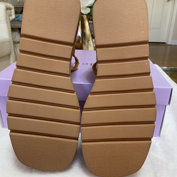 MADDEN GIRL WOMEN’S VAULT STRAPPY PLATFORM WEDGE SANDALS COLOR TAN SIZE: 10 - Picture 8 of 10